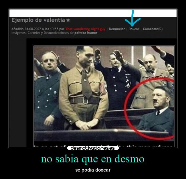 no sabia que en desmo -