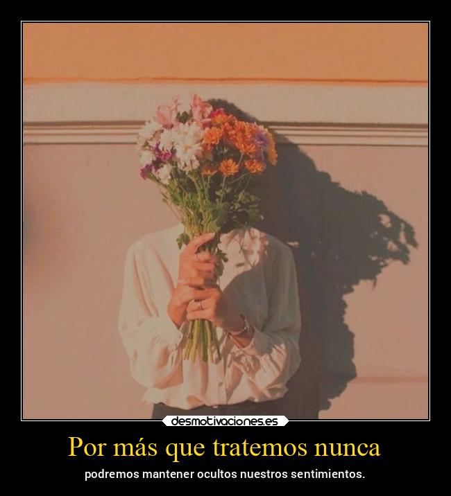 Por más que tratemos nunca - 