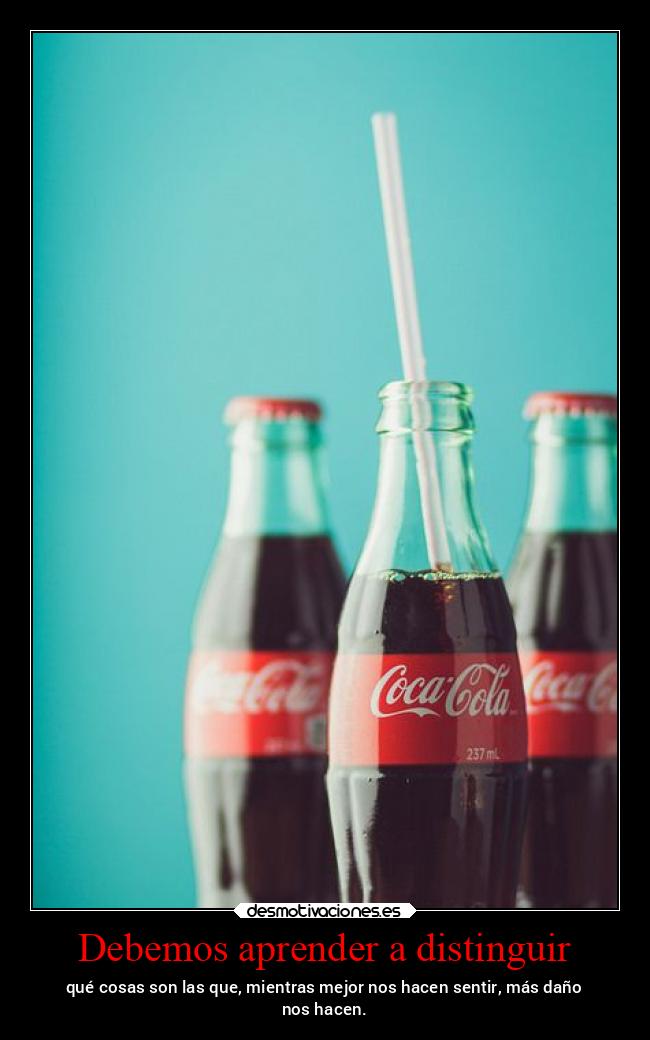Debemos aprender a distinguir - 