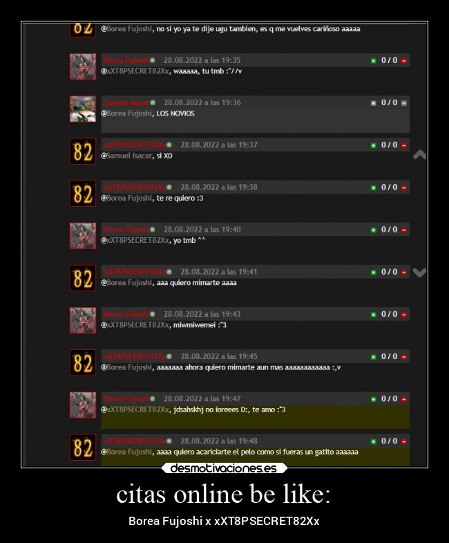 citas online be like: - Borea Fujoshi x xXT8PSECRET82Xx