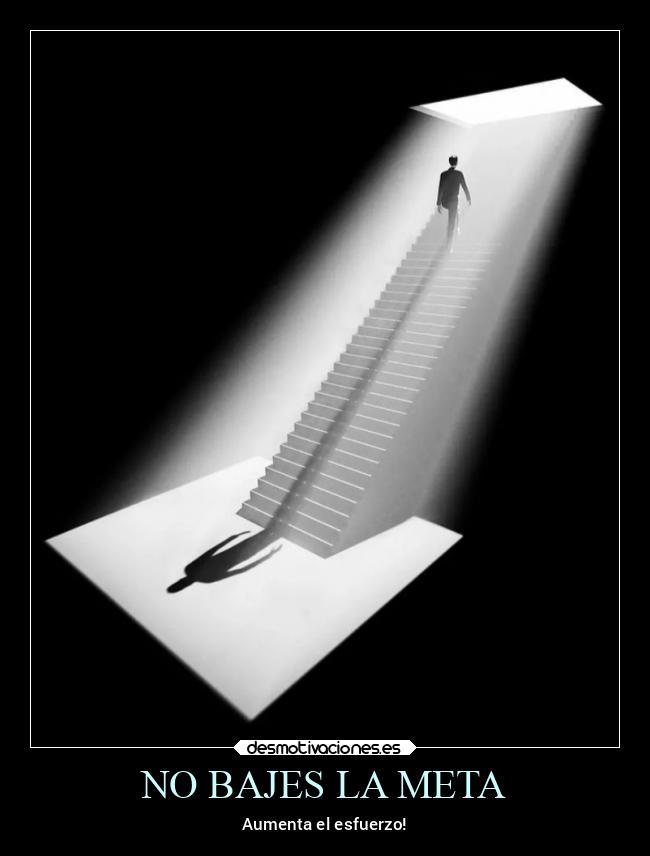 NO BAJES LA META -