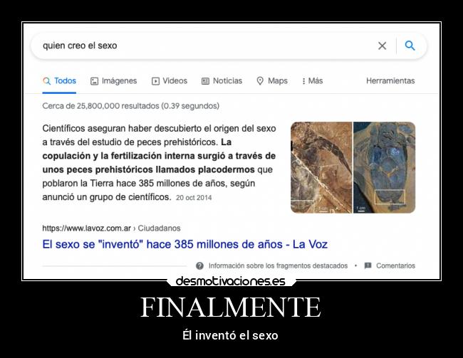 FINALMENTE - Él inventó el sexo
