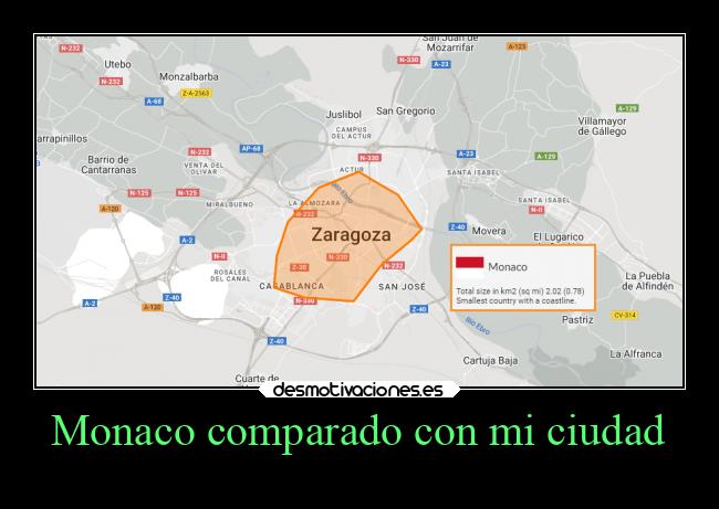 Monaco comparado con mi ciudad -