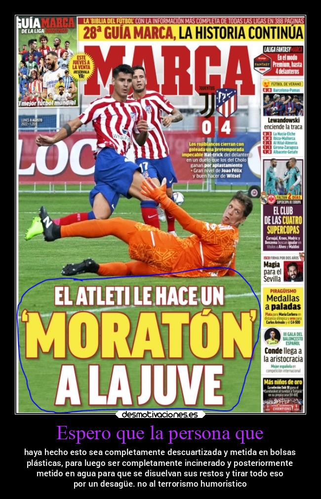 Espero que la persona que - 