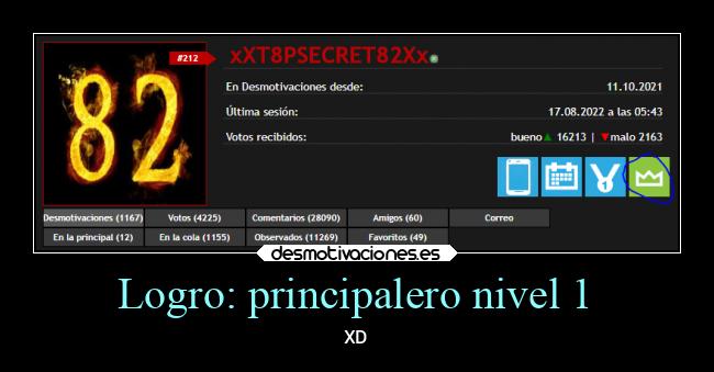 Logro: principalero nivel 1 - 