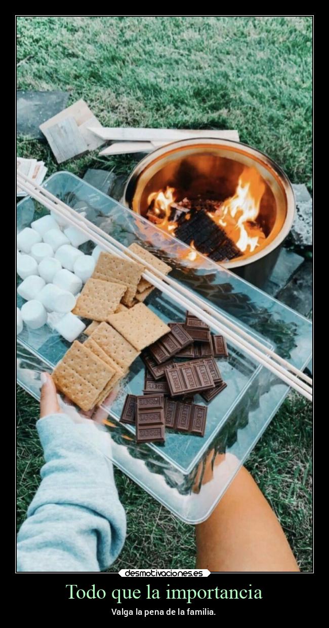 Todo que la importancia - Valga la pena de la familia.