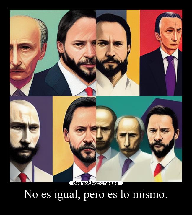 No es igual, pero es lo mismo. -