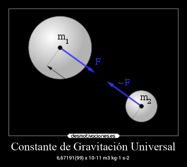 Constante de Gravitación Universal Desmotivaciones