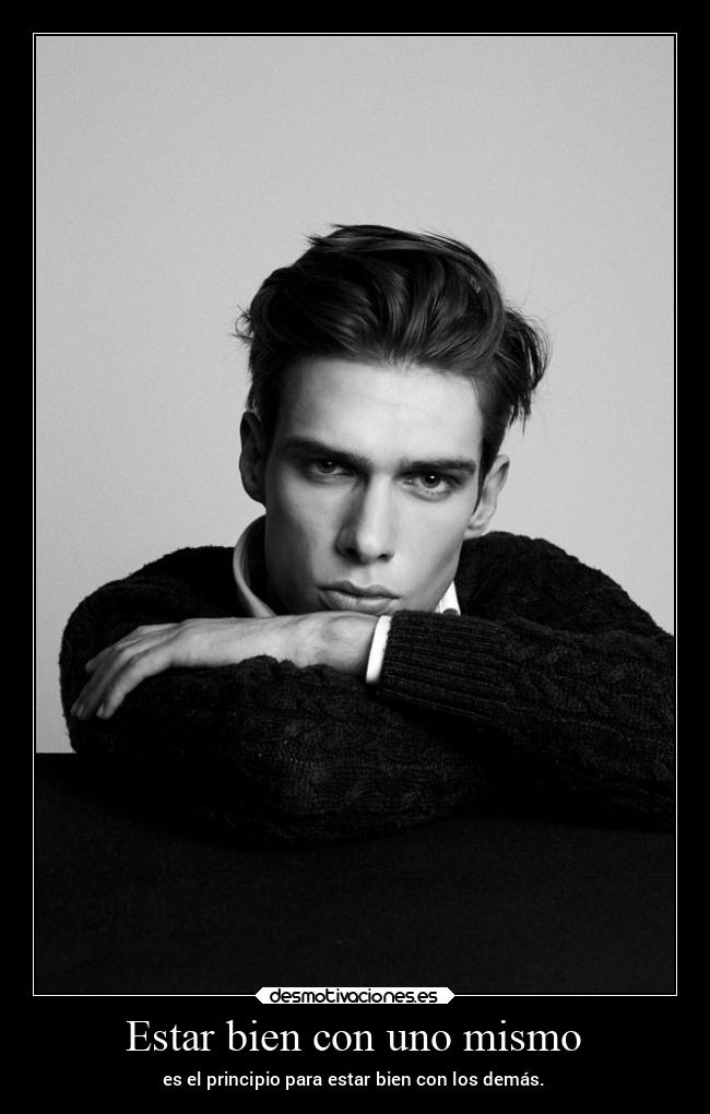 Estar bien con uno mismo -