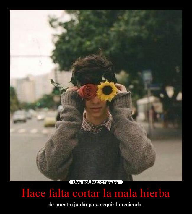 Hace falta cortar la mala hierba - 