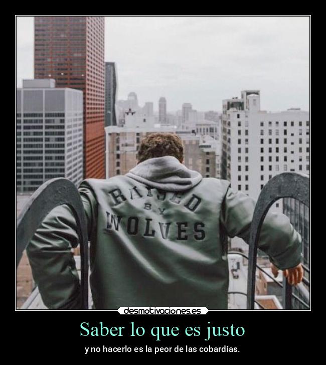 Saber lo que es justo - 