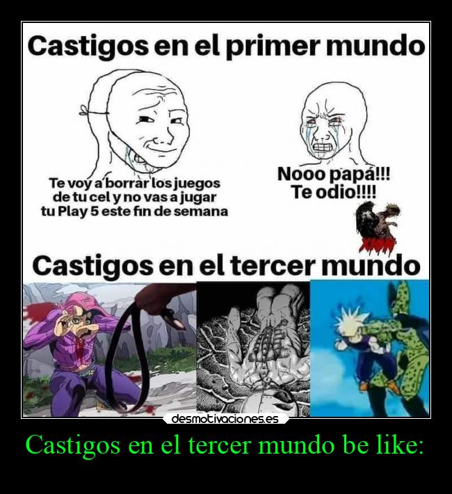 Castigos en el tercer mundo be like: - 