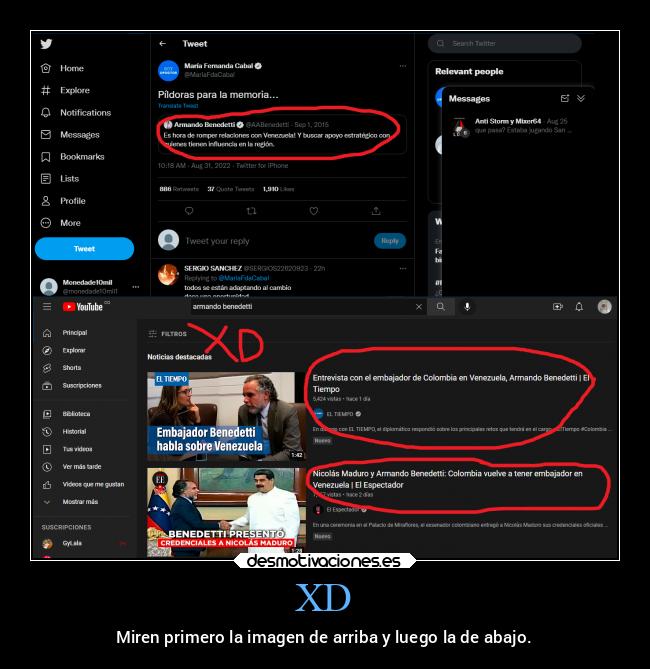 XD - Miren primero la imagen de arriba y luego la de abajo.