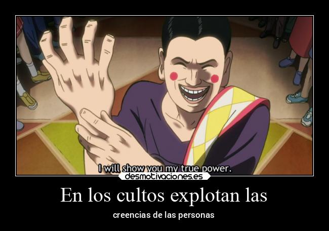 carteles religion mob psycho 100 hoyuelo desmotivaciones