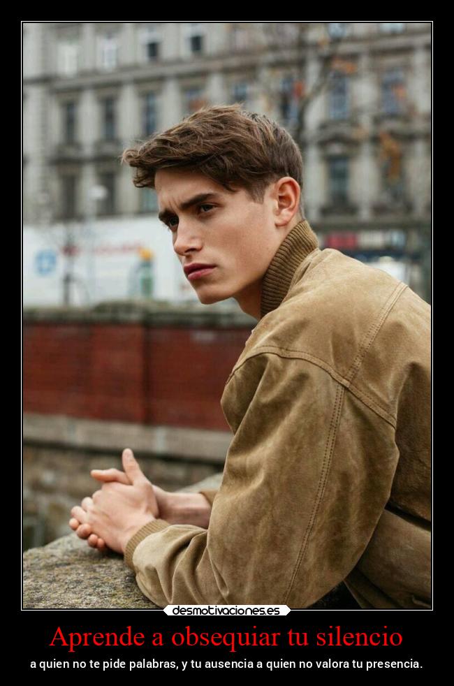 Aprende a obsequiar tu silencio - 