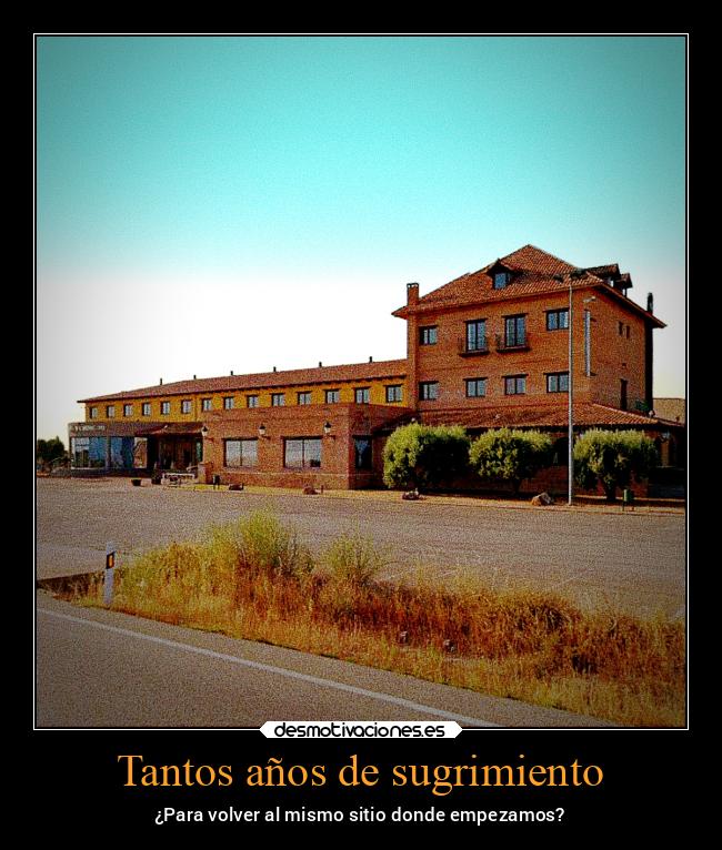 Tantos años de sugrimiento -