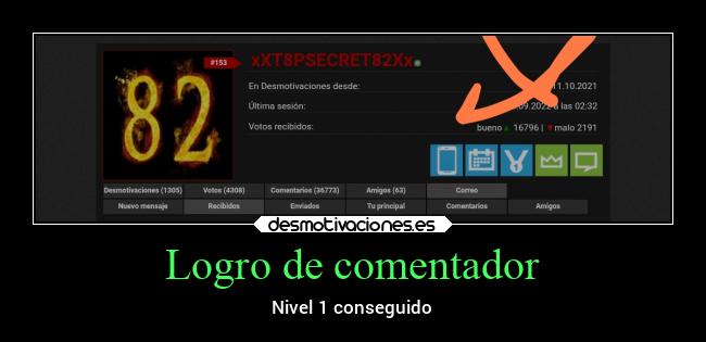 Logro de comentador -