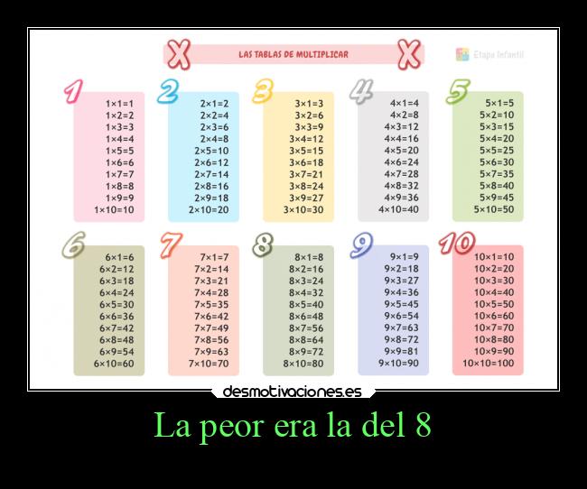 La peor era la del 8 -