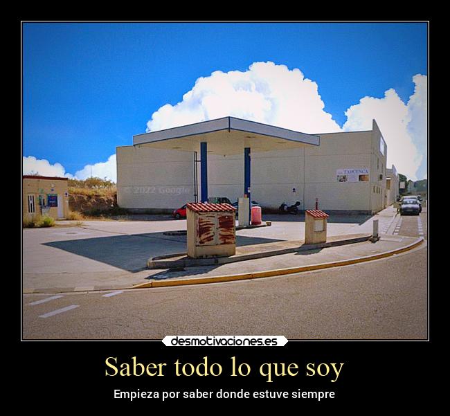 Saber todo lo que soy - 