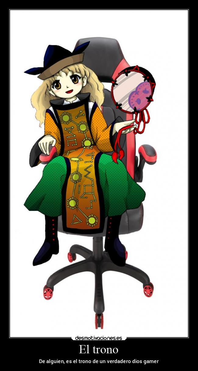 El trono - De alguien, es el trono de un verdadero dios gamer