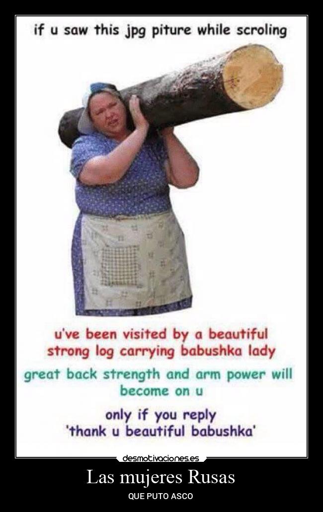 Las mujeres Rusas - QUE PUTO ASCO