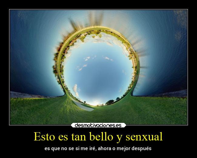 Esto es tan bello y senxual -