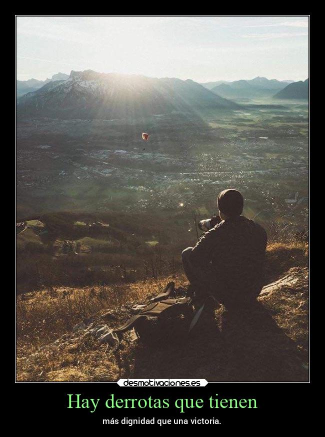 Hay derrotas que tienen - 