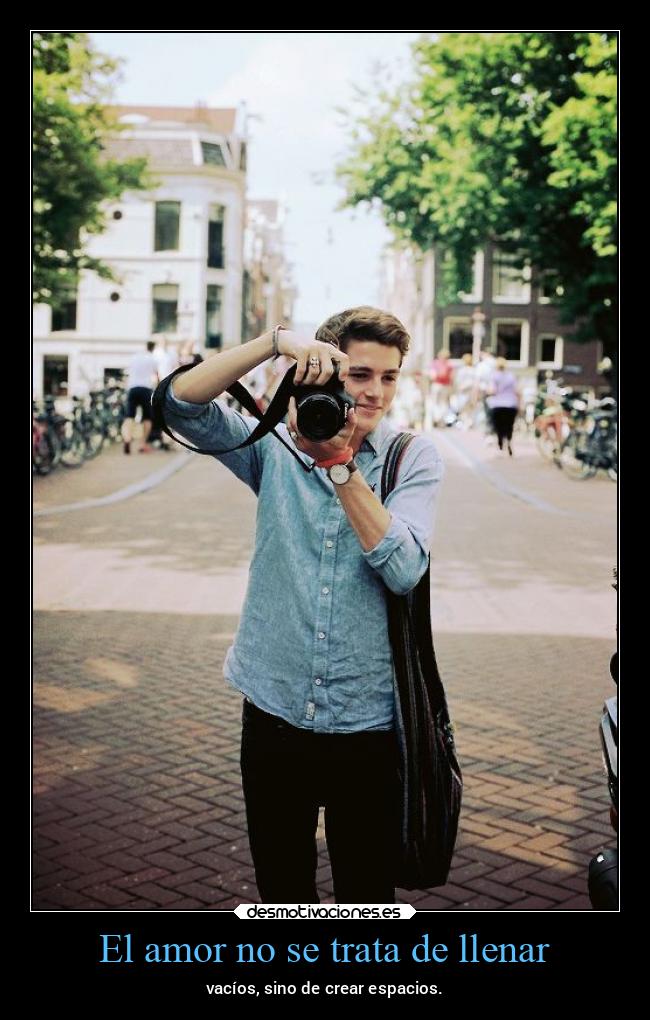 El amor no se trata de llenar -