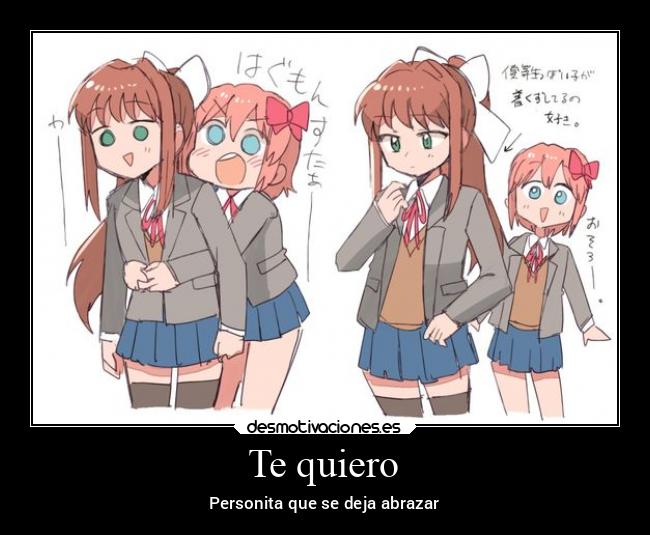 Te quiero - Personita que se deja abrazar