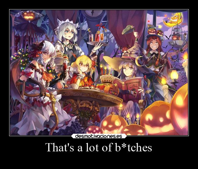 carteles anime desmohalloween2022 touhou eosd desmotivaciones