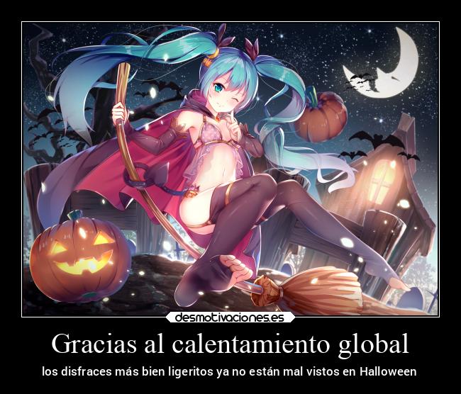 Gracias al calentamiento global - los disfraces más bien ligeritos ya no están mal vistos en Halloween