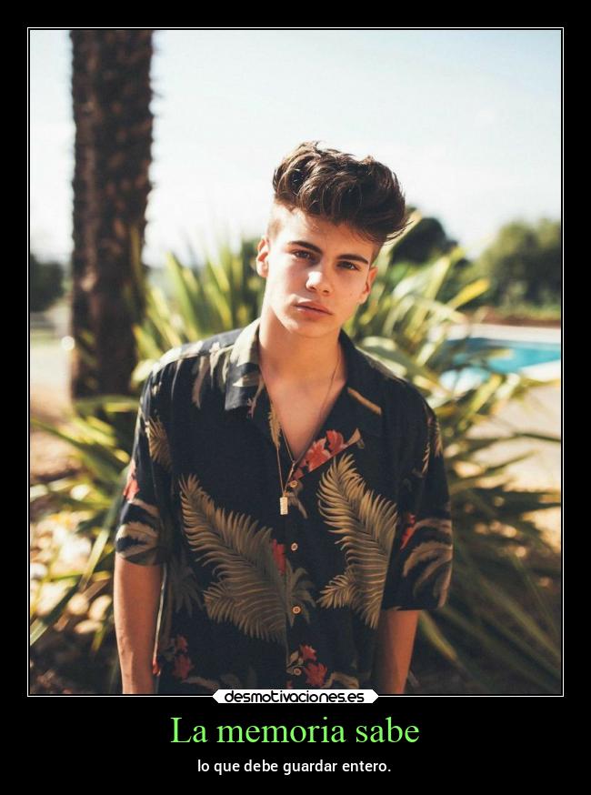 La memoria sabe -