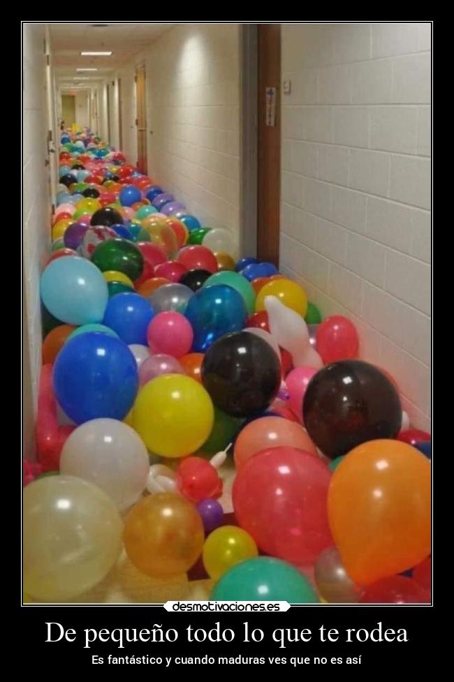 De pequeño todo lo que te rodea -