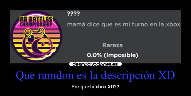 Que ramdon es la descripción XD -
