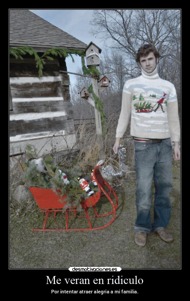carteles alegria familia navidad trineo desmonavidad2022 desmotivaciones