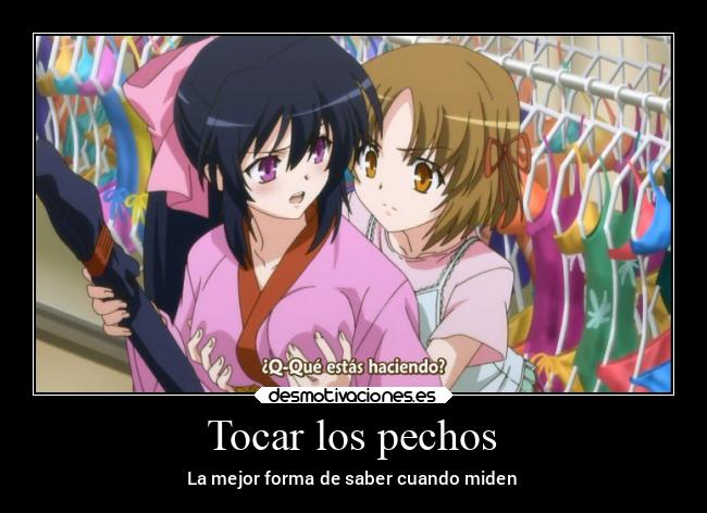 Tocar los pechos - La mejor forma de saber cuando miden