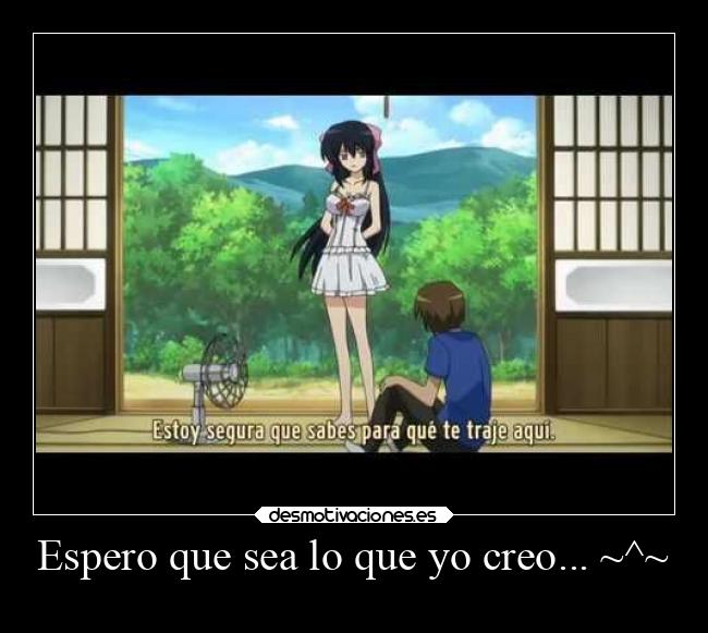 Espero que sea lo que yo creo... ~^~ -