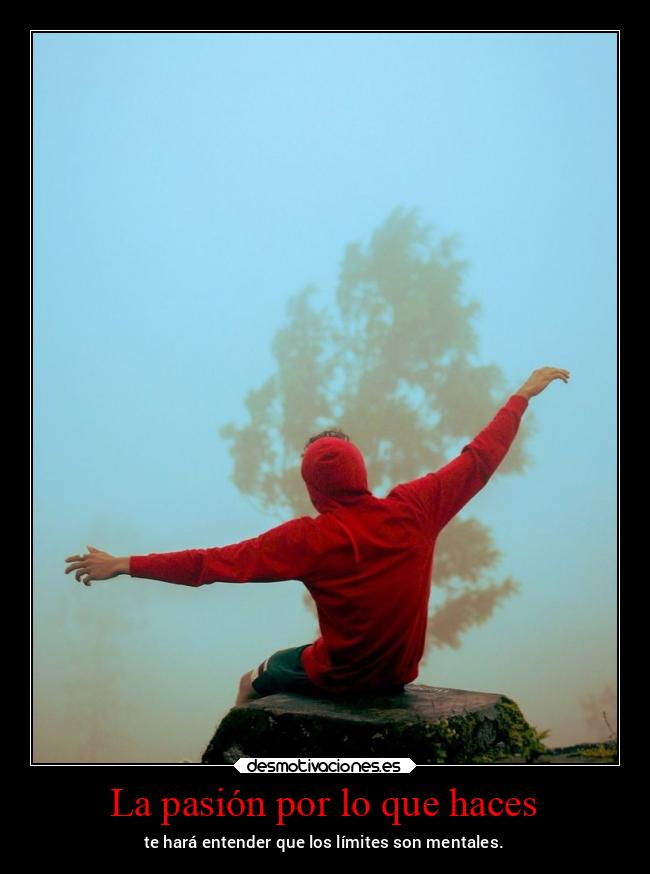 La pasión por lo que haces -