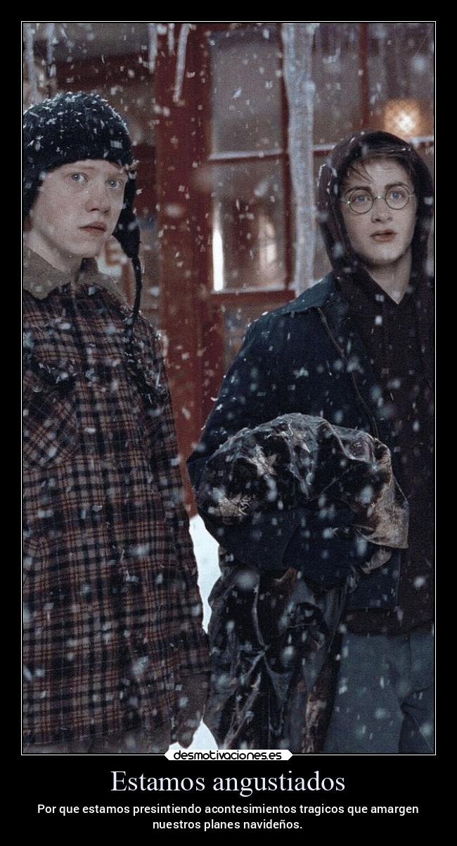 carteles navidad presentir acontesimientos tragedia amargura harrypotter desmonavidad2022 desmotivaciones