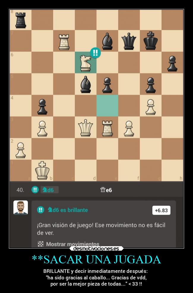 **SACAR UNA JUGADA - 