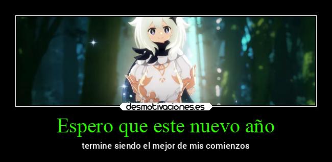 Espero que este nuevo año -