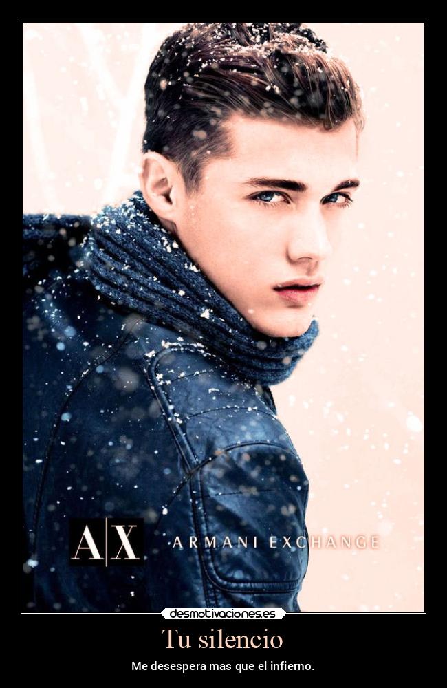 Tu silencio - Me desespera mas que el infierno.