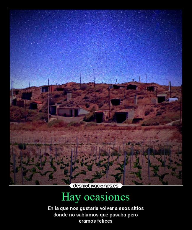 Hay ocasiones - 