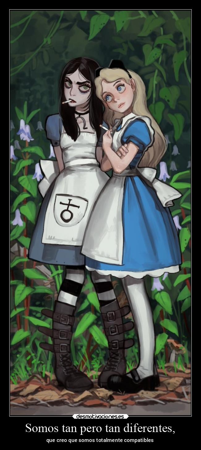 carteles alma frases vida amistad distintas chicas rubia pelinegra fantasia desmotivaciones