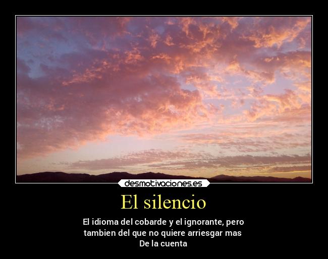 El silencio - 