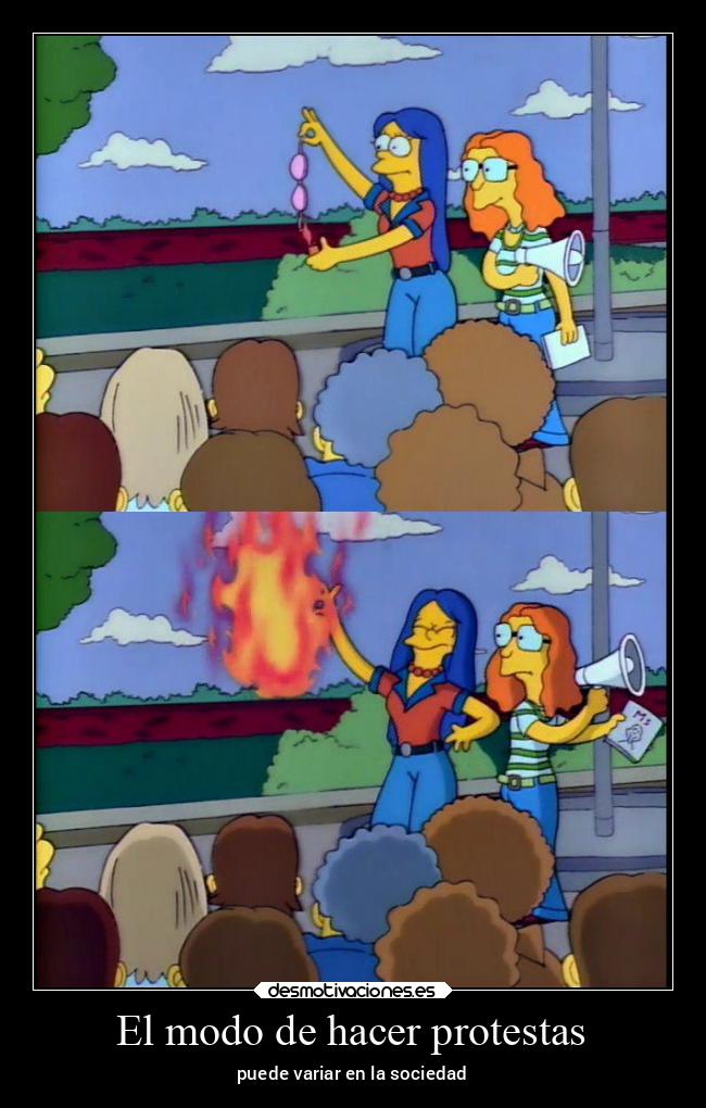 carteles simpsons marge desmotivaciones
