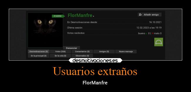 Usuarios extraños -