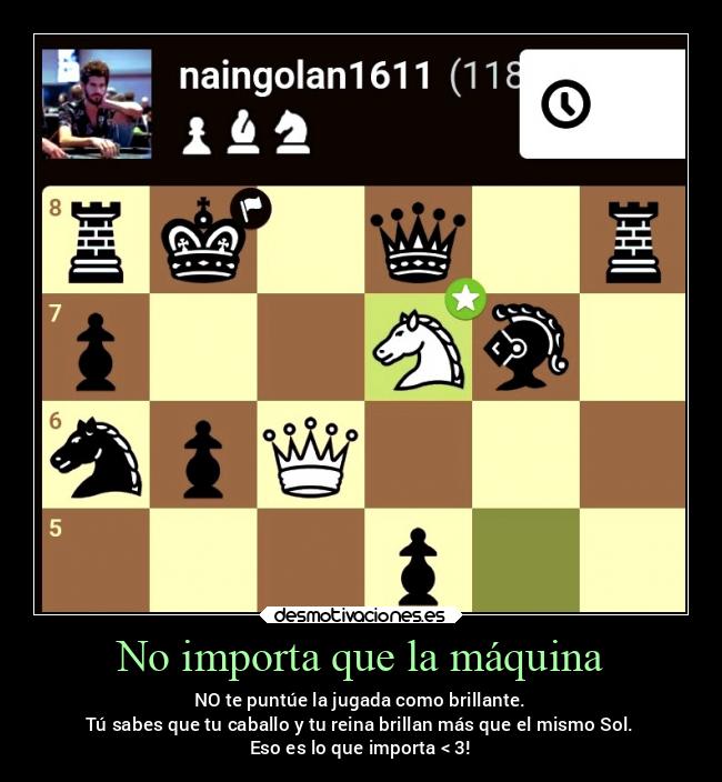 No importa que la máquina - 