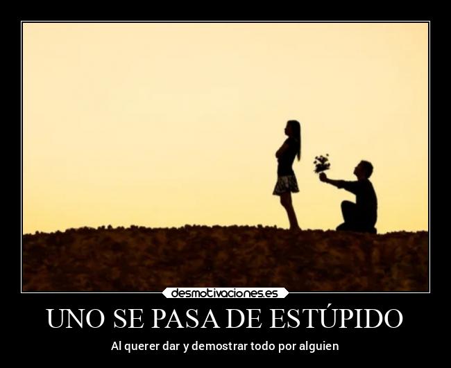 UNO SE PASA DE ESTÚPIDO -