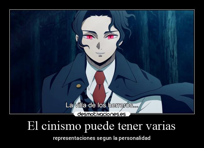 El cinismo puede tener varias - representaciones segun la personalidad